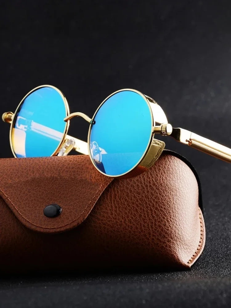 Stylish Retro Cat-Eye Mirror Sunglasses – UV Protection & Bold Color Frames