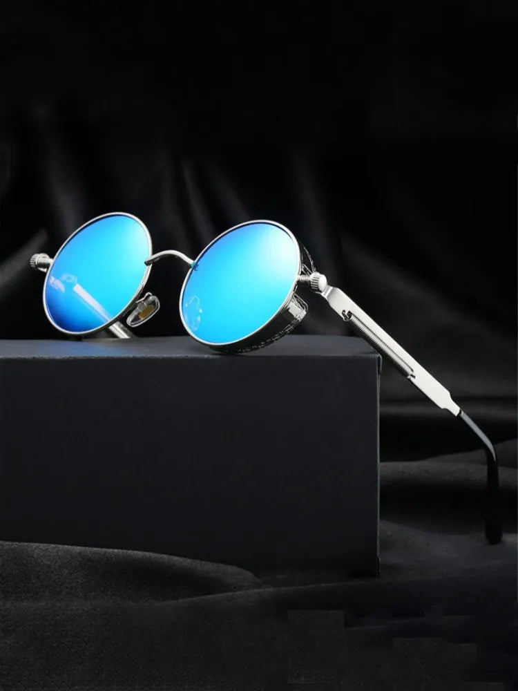 Stylish Retro Cat-Eye Mirror Sunglasses – UV Protection & Bold Color Frames